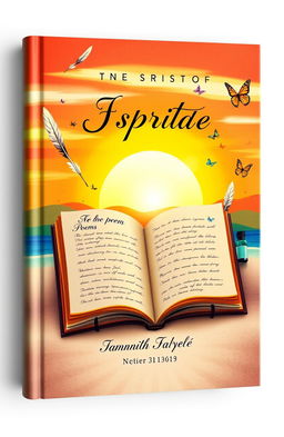 A beautifully designed book cover that symbolizes the concept of creativity and inspiration