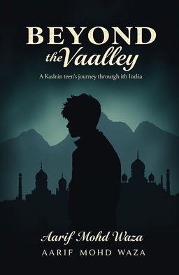 A book cover depicting the theme of a Kashmiri boy's travel story throughout India, showcasing the joys and challenges he faces without including any boy in the imagery