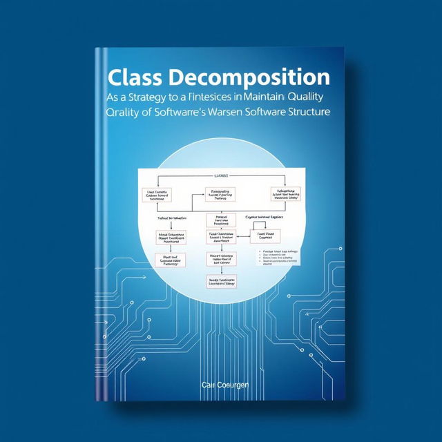 A visually captivating book cover for a software engineering textbook titled 'Class Decomposition as a Strategy to Maintain Quality of Software Internal Structure'