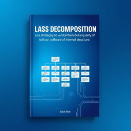 A visually captivating book cover for a software engineering textbook titled 'Class Decomposition as a Strategy to Maintain Quality of Software Internal Structure'