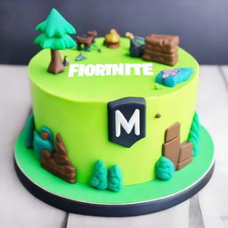 A budget-friendly, easy-to-bake Fortnite-inspired cake