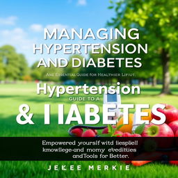 An ebook cover titled 'Managing Hypertension and Diabetes: Your Essential Guide to a Healthier Life
