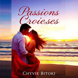 A romantic novel cover titled 'Passions Croisées' by Chyvie Bitoki