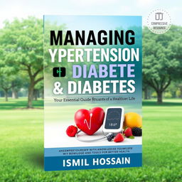 An ebook cover for 'Managing Hypertension and Diabetes: Your Essential Guide to a Healthier Life' by Ismail Hossain