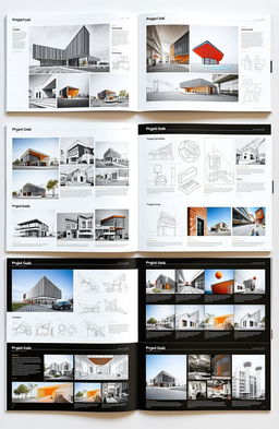 A visually stunning architecture internship portfolio showcasing innovative design projects and sketches