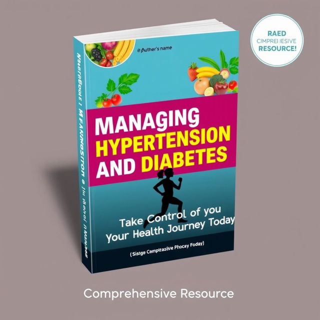 An engaging e-book cover for 'Managing Hypertension and Diabetes' by [Author's Name]