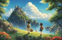 Detailed Studio Ghibli style poster with excellent use of lighting and high-quality aesthetics.