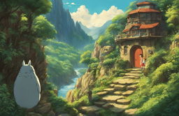 Detailed Studio Ghibli style poster with excellent use of lighting and high-quality aesthetics.