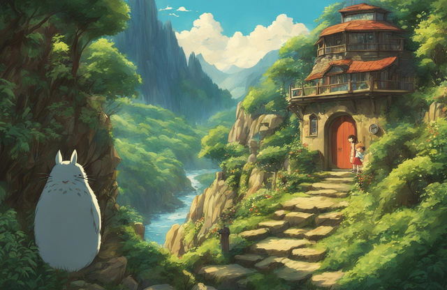 Detailed Studio Ghibli style poster with excellent use of lighting and high-quality aesthetics.