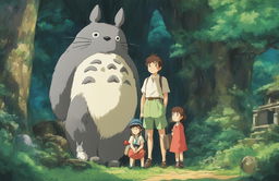 Detailed Studio Ghibli style poster with excellent use of lighting and high-quality aesthetics.