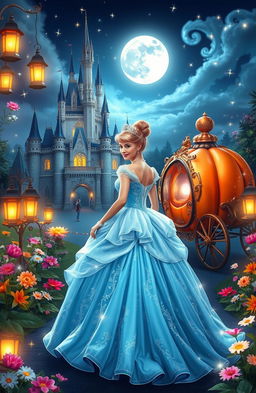 A magical and enchanting scene inspired by the classic story of Cinderella