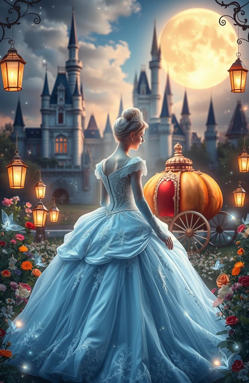 A magical and enchanting scene inspired by the classic story of Cinderella