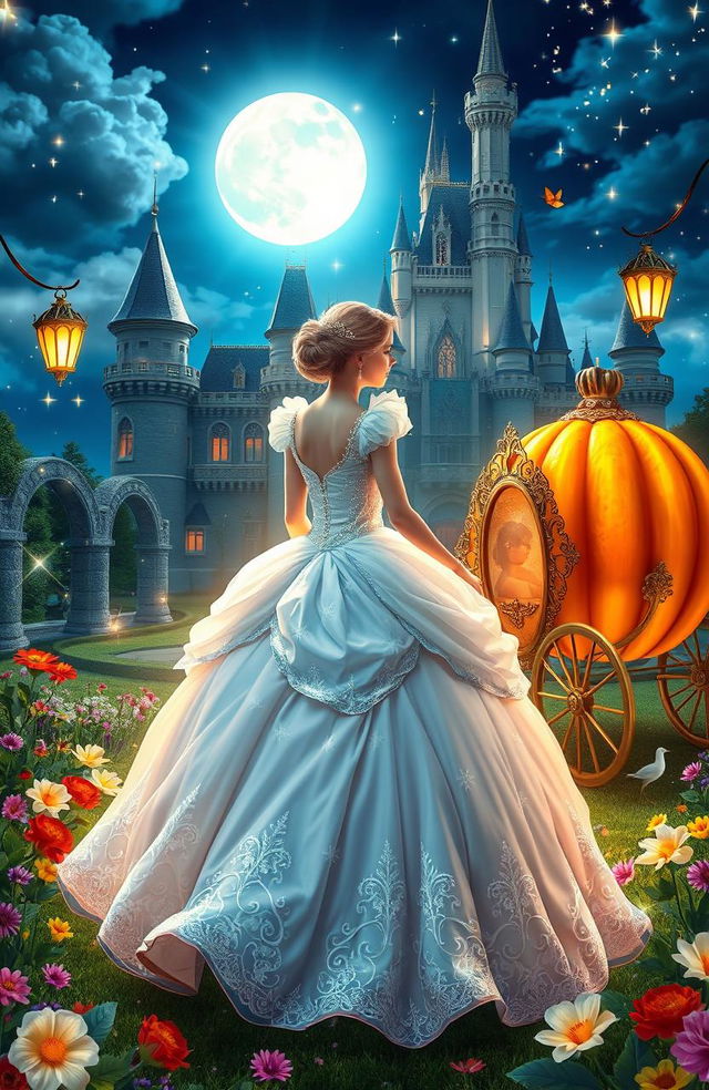 A magical and enchanting scene inspired by the classic story of Cinderella