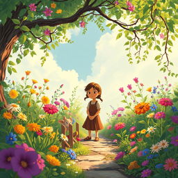 A captivating short story about a young woman named Clara who discovers a hidden garden in her new hometown