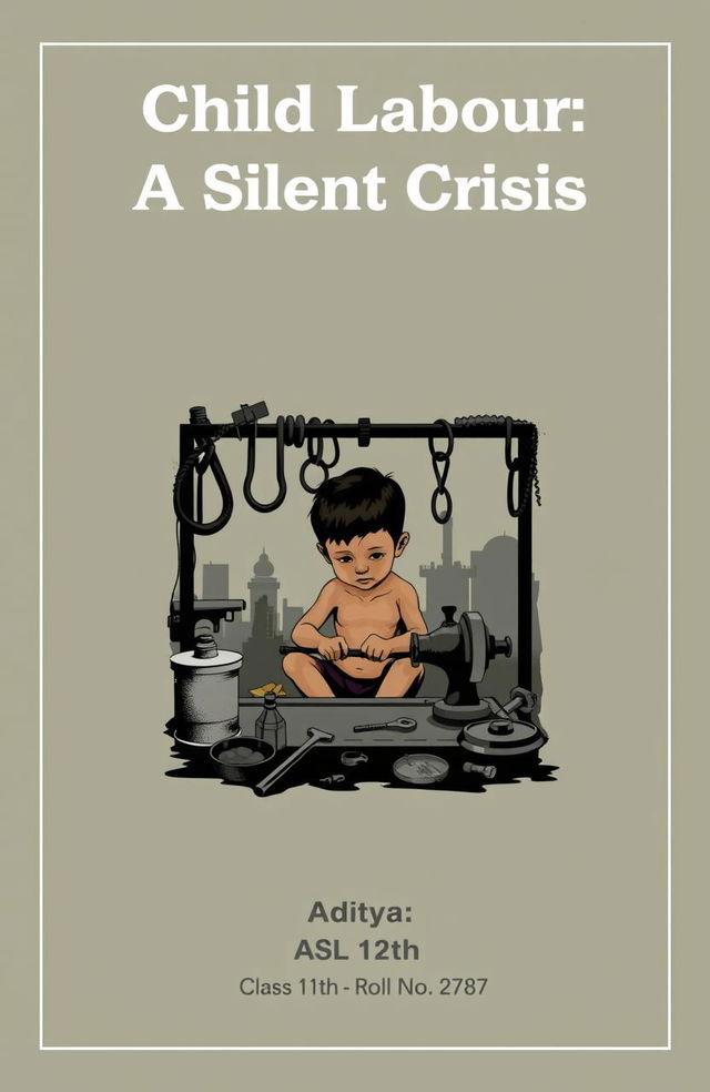 A creative cover design for an ASL project on child labour