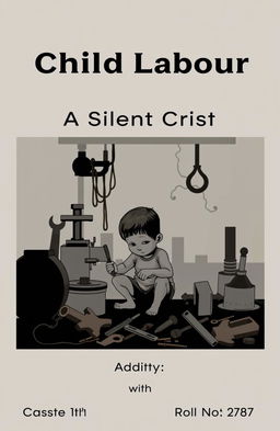 A creative cover design for an ASL project on child labour