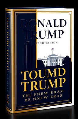 A captivating book cover design for "Donald Trump: The 47th President of the USA - A New Era