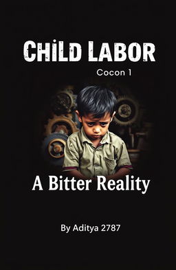 A powerful and thought-provoking cover design for an ASL project on child labor
