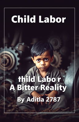 A powerful and thought-provoking cover design for an ASL project on child labor