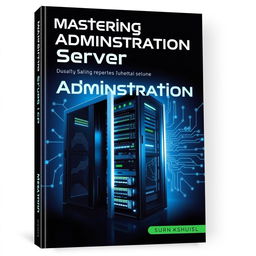 A striking book cover design for a server administration manual