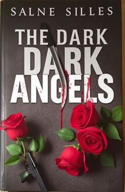 A book cover titled "The Dark Angels" featuring a dramatic composition with the title prominently displayed at the center, slightly bleeding