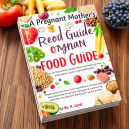 A beautifully designed food guide for pregnant mothers focusing on nutrition for a super-healthy baby