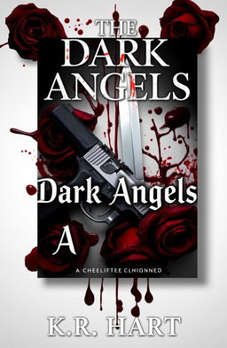 A striking book cover for 'The Dark Angels' by K