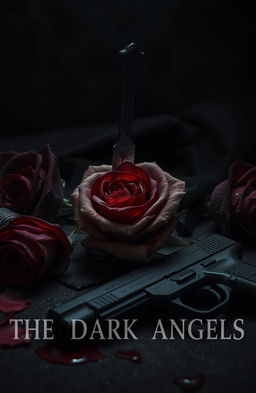 A dark and moody scene titled 'The Dark Angels' by K