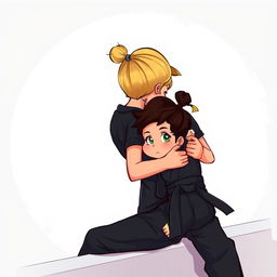 A cartoon-like cover illustration depicting a boy and a girl in a dynamic interaction