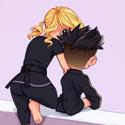 A vibrant cartoon-like cover illustration featuring a boy and a girl in an engaging pose