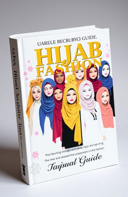 A captivating book cover for a business guide focused on hijab fashion