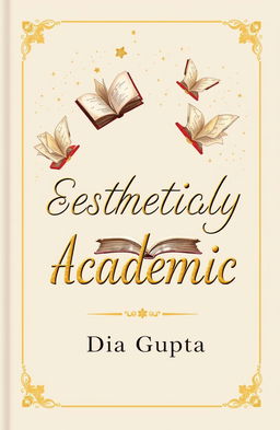 A visually stunning book cover featuring the theme 'aesthetically academic'