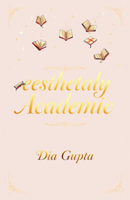A visually stunning book cover featuring the theme 'aesthetically academic'