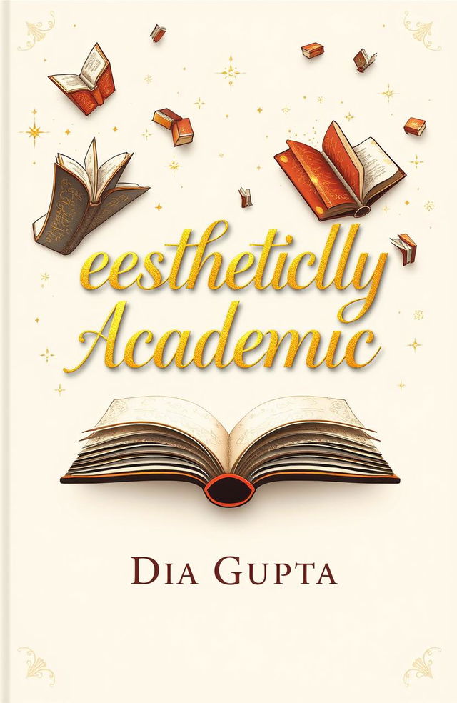 A visually stunning book cover featuring the theme 'aesthetically academic'