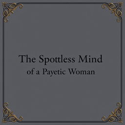 An elegant book cover showcasing a smooth gray background that evokes a sense of sophistication