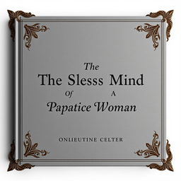 An elegant book cover showcasing a smooth gray background that evokes a sense of sophistication