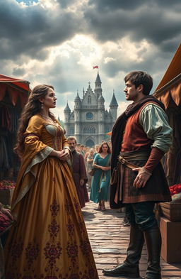 A dramatic and passionate historical love and hate story set in a bustling medieval marketplace