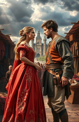 A dramatic and passionate historical love and hate story set in a bustling medieval marketplace