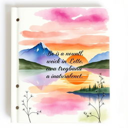 A beautifully designed notebook cover that captures attention with its elegant and artistic elements
