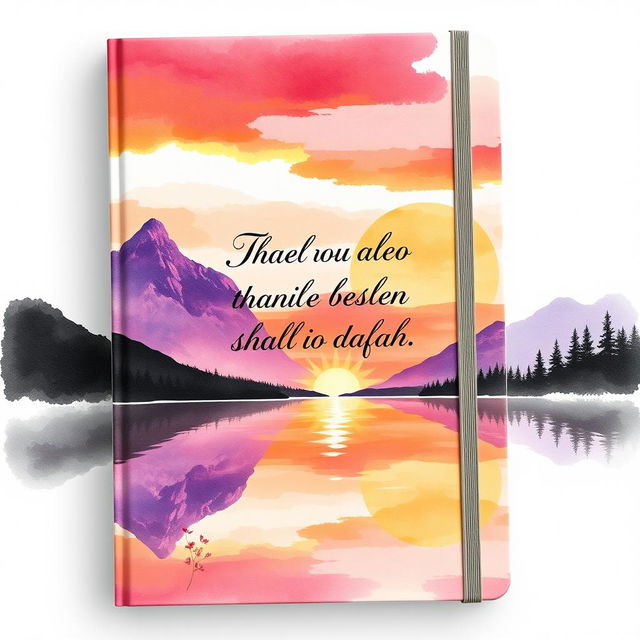 A beautifully designed notebook cover that captures attention with its elegant and artistic elements