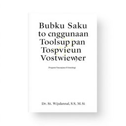 A scholarly book cover design featuring a compact guide to using Pops and Vosviewer tools