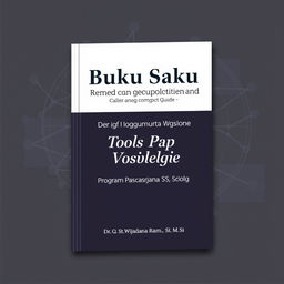 A scholarly book cover design featuring a compact guide to using Pops and Vosviewer tools