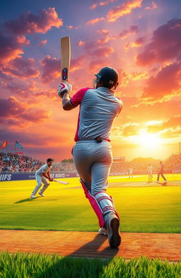 A visual representation inspired by the novel 'Beyond the Boundaries' which illustrates the essence of cricket