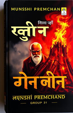 An attractive Hindi book cover that combines the two titles 'मंत्र' and 'प्रतिशोध की अग्नि' visually