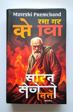 An attractive Hindi book cover that combines the two titles 'मंत्र' and 'प्रतिशोध की अग्नि' visually