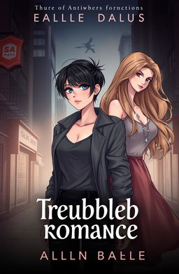 A book cover illustration featuring one tomboyish woman with short hair, exuding a confident and edgy vibe, alongside two feminine women with long, flowing hair, embracing elegance and grace