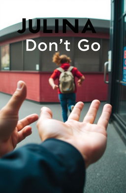 A dynamic and emotional scene depicting the title 'Juliana Don’t Go'