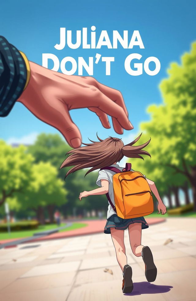 A title that reads "Juliana Don't Go" prominently displayed at the top of the image