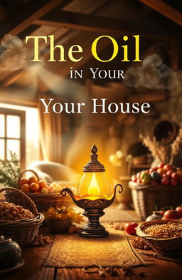 A visually engaging book cover design for a Christian book titled 'The Oil is in Your House'
