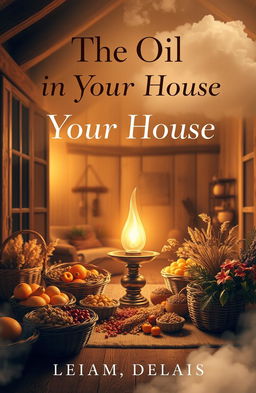 A visually engaging book cover design for a Christian book titled 'The Oil is in Your House'